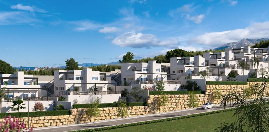 Luxe villa's met moderne stijlen in de urbanisatie Balcones del Peñoncillo in Torrox Costa.