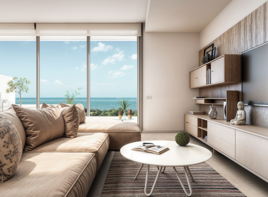 Case a schiera con splendida vista sul mare e piscina privata a Lagos.