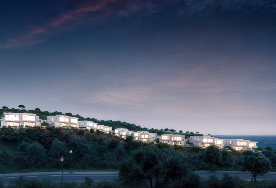 Case a schiera con splendida vista sul mare e piscina privata a Lagos.