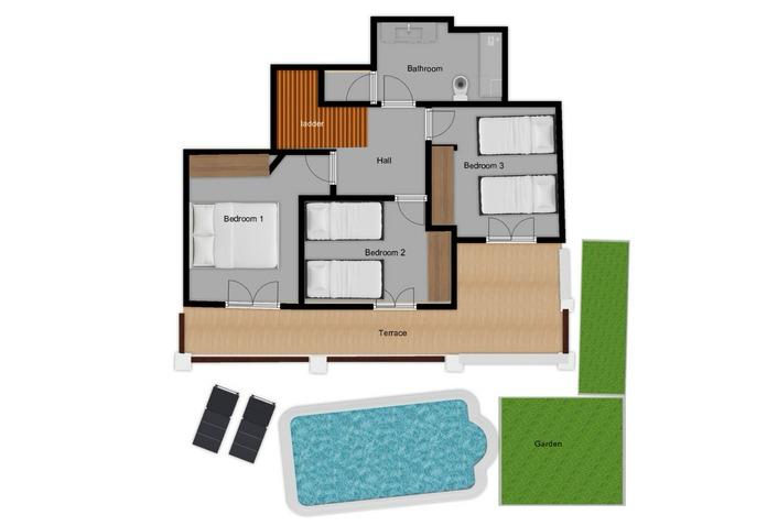 Fritliggende villa med privat pool og havudsigt i El Mirador de las Lomas - Frigiliana