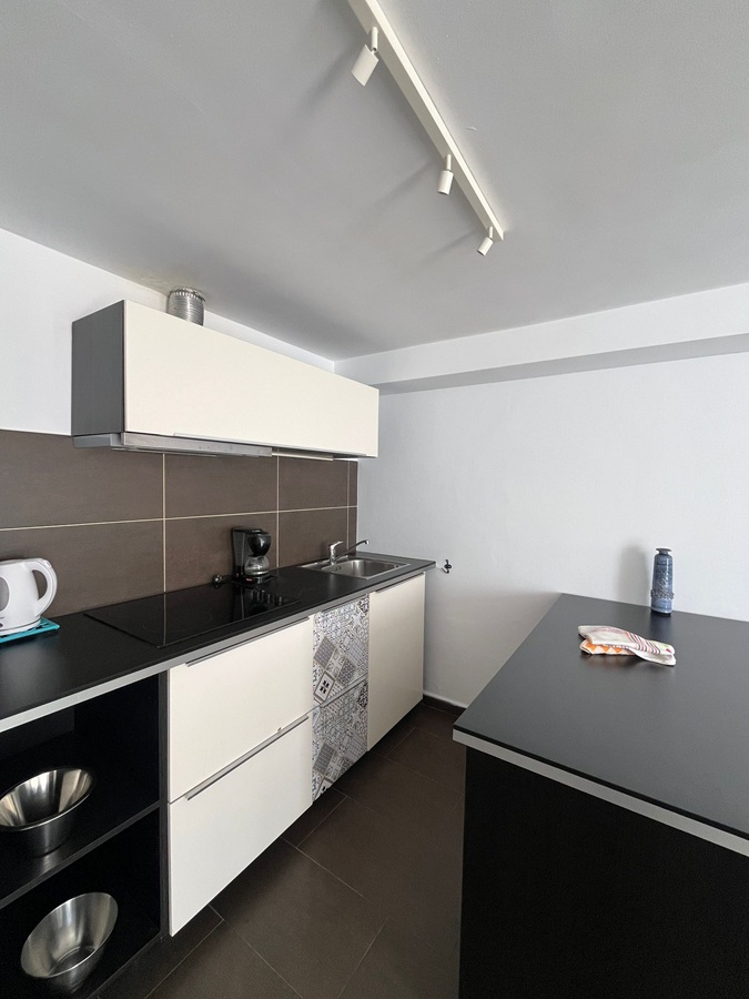 Renoverat hus med takterrass, panoramautsikt över havet och bergen samt separat lägenhet under huset